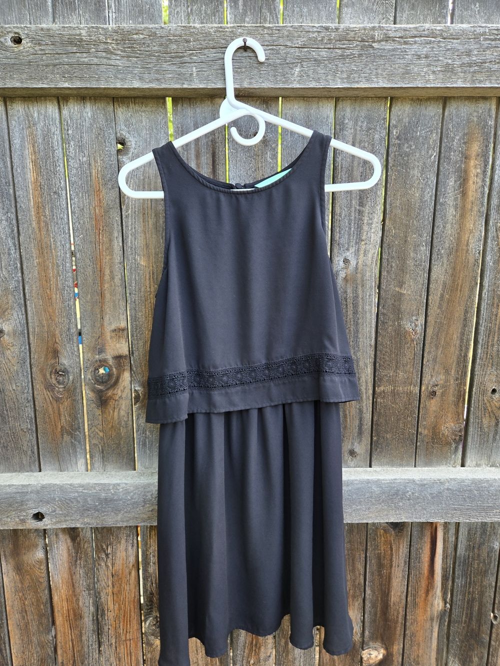 Decree Black Sleeveless Shift Dress Size Medium